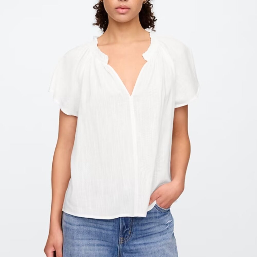 Gapbody White Button Down Size Large - image 2